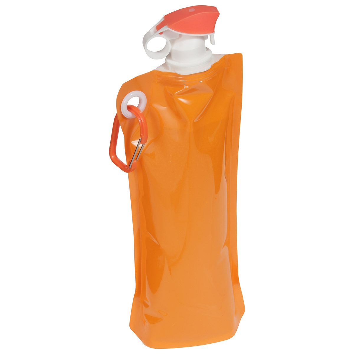 Picture of Flip Top Foldable Water Bottle with Carabiner