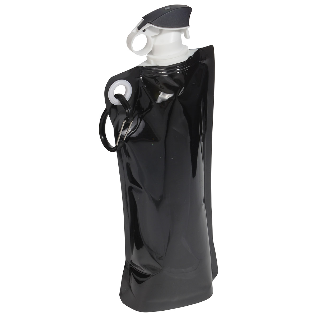 Picture of Flip Top Foldable Water Bottle with Carabiner