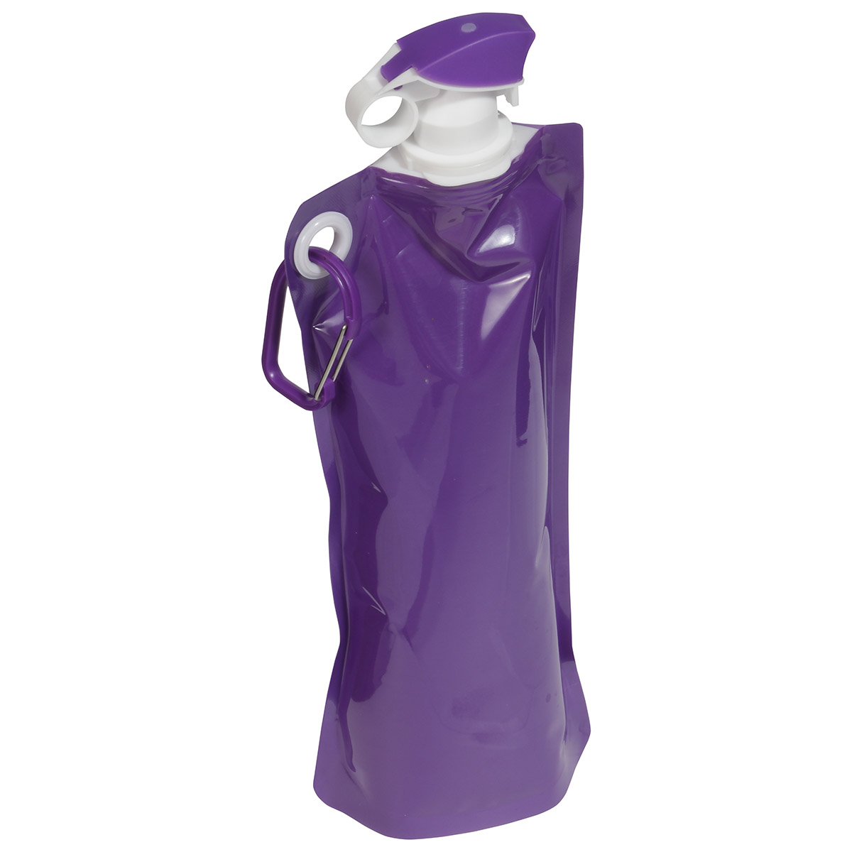 Picture of Flip Top Foldable Water Bottle with Carabiner