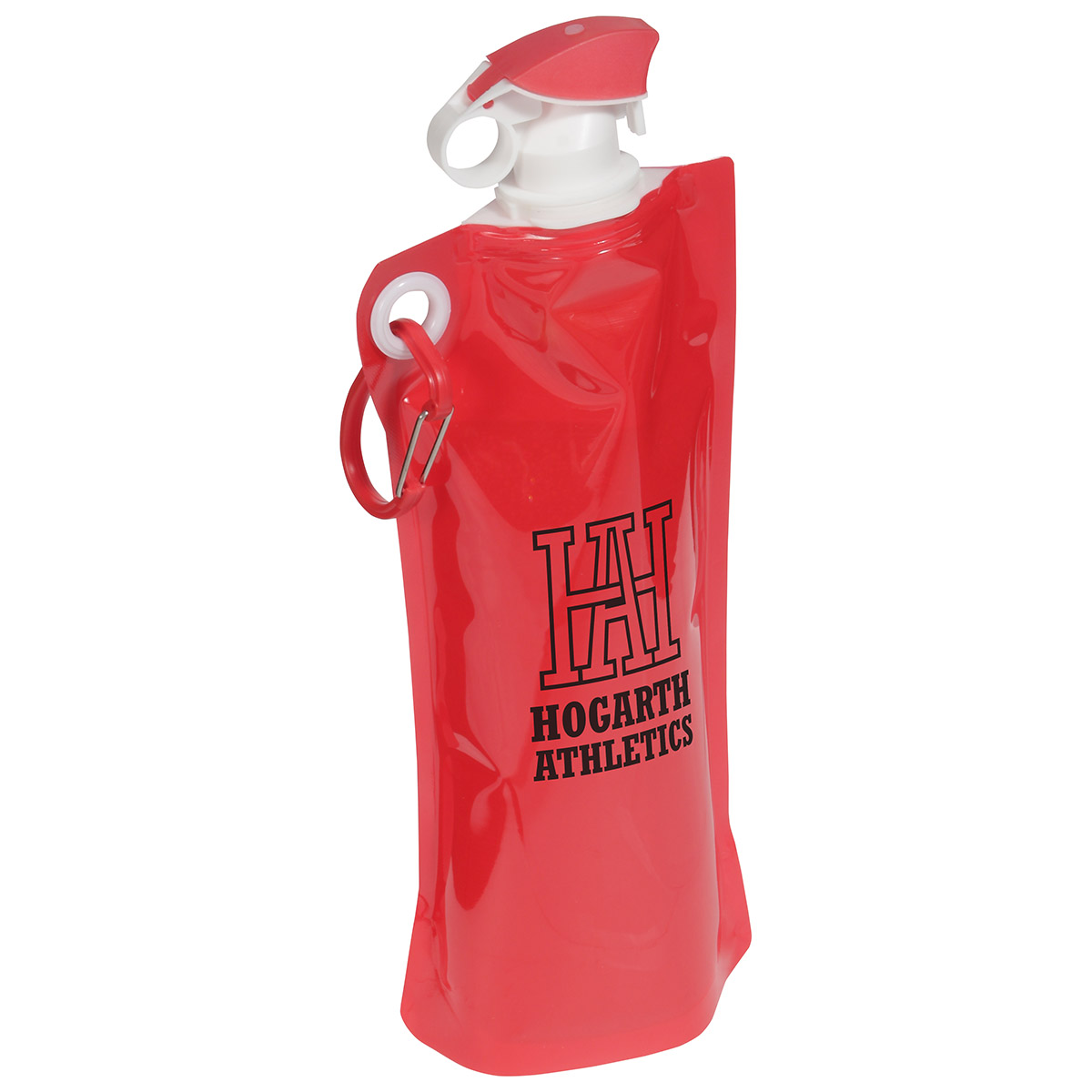 Picture of Flip Top Foldable Water Bottle with Carabiner