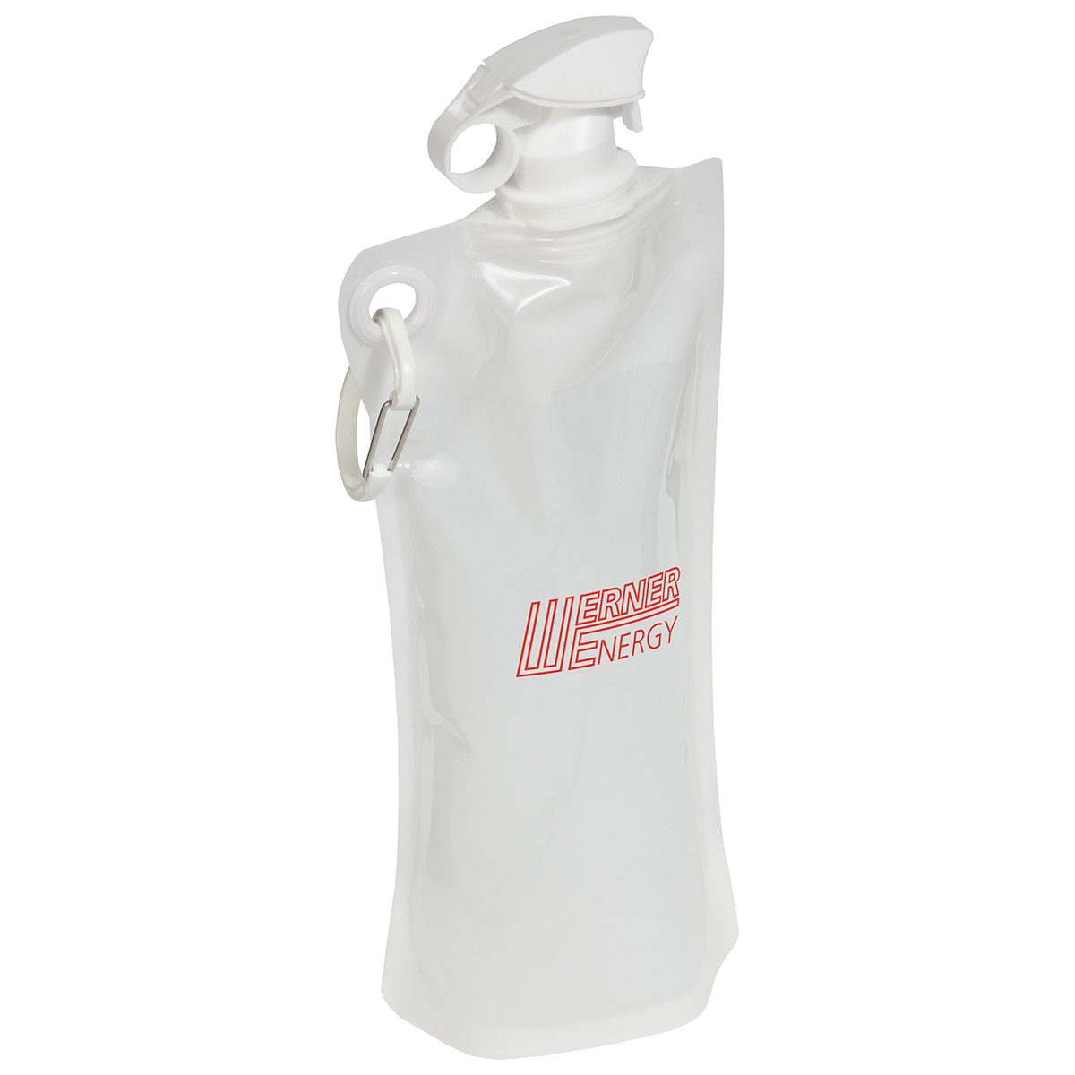 Picture of Flip Top Foldable Water Bottle with Carabiner