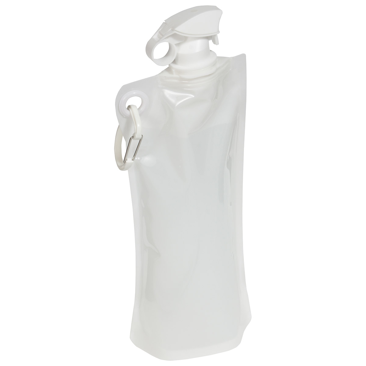 Picture of Flip Top Foldable Water Bottle with Carabiner