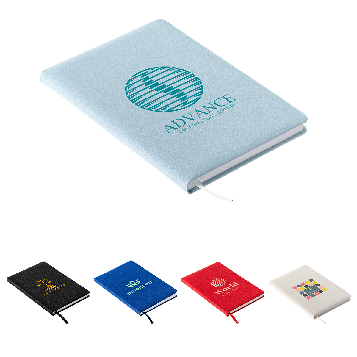 Picture of Draftsman Padded Hardcover Journal with Grid-Lined Paper