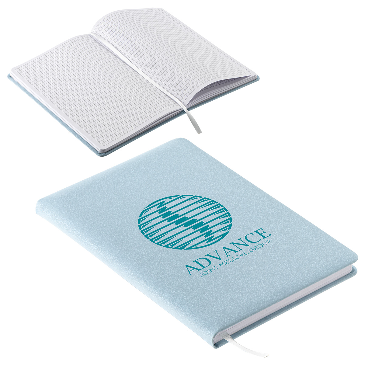 Picture of Draftsman Padded Hardcover Journal with Grid-Lined Paper