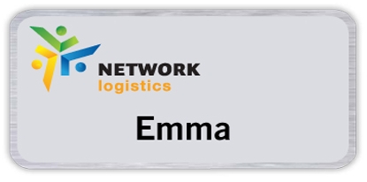 Picture of Seattle Metal Name Badge (Standard Size 1-1/2" x 3")