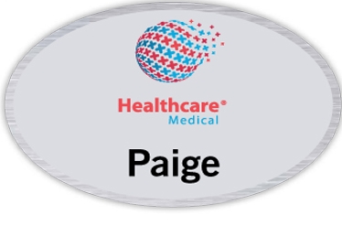 Picture of Seattle Metal Name Badge (Standard Size 1-11/16" x 2-9/16" Oval