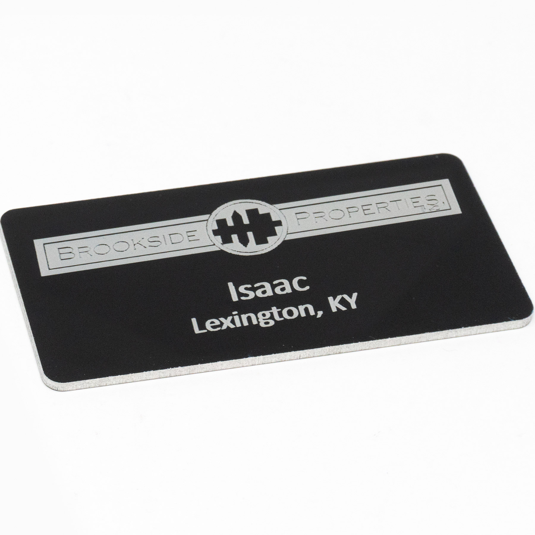 Picture of Silver City Metal Name Badge: 1.5" x 3" Express