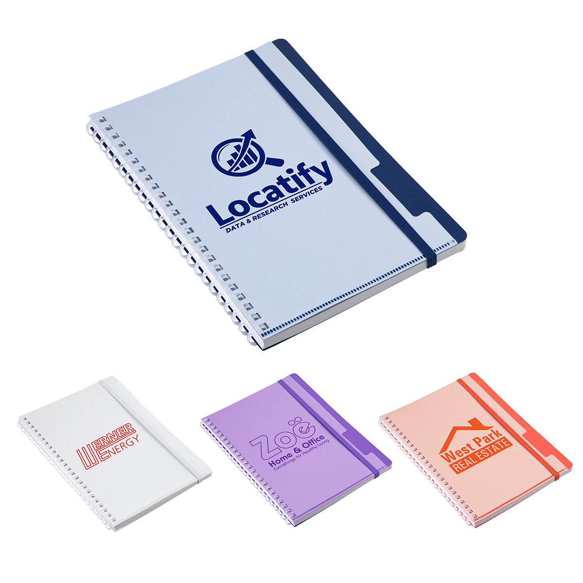 Picture of Arcadia Soft Spiral Notebook with Front Pocket