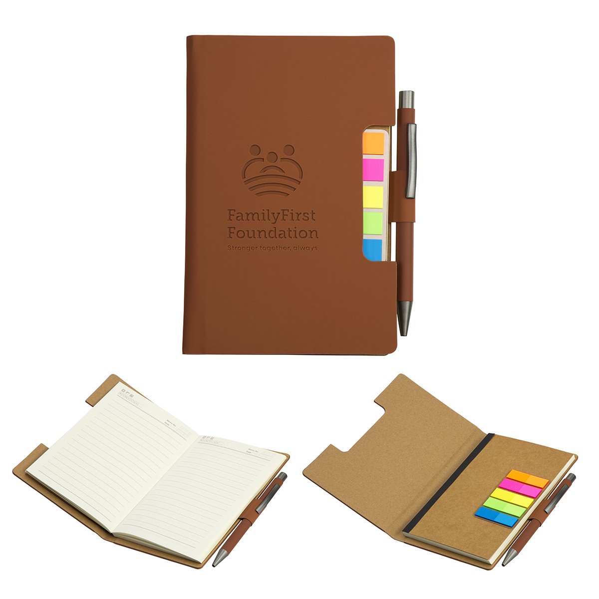 Picture of Alliance Hardcover Journal With Sticky Flags & Pen