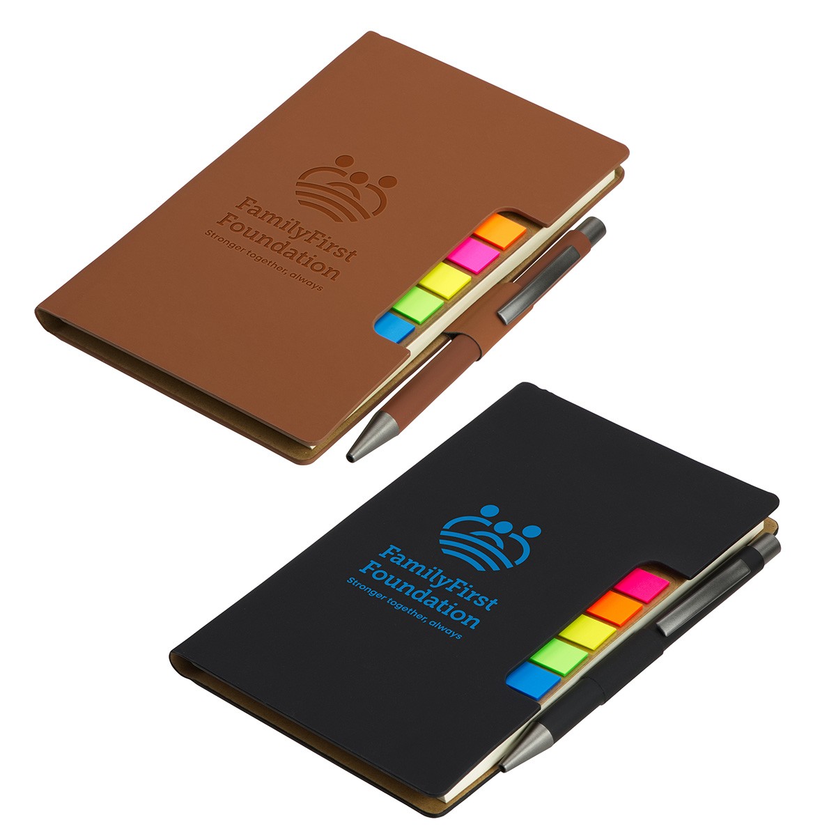 Picture of Alliance Hardcover Journal With Sticky Flags & Pen