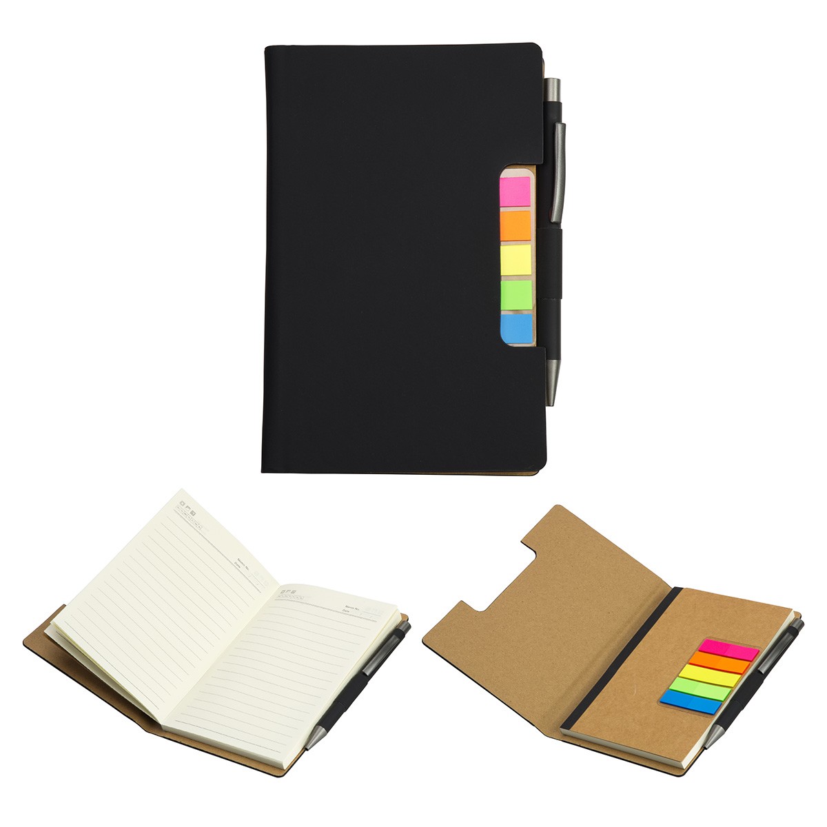 Picture of Alliance Hardcover Journal With Sticky Flags & Pen