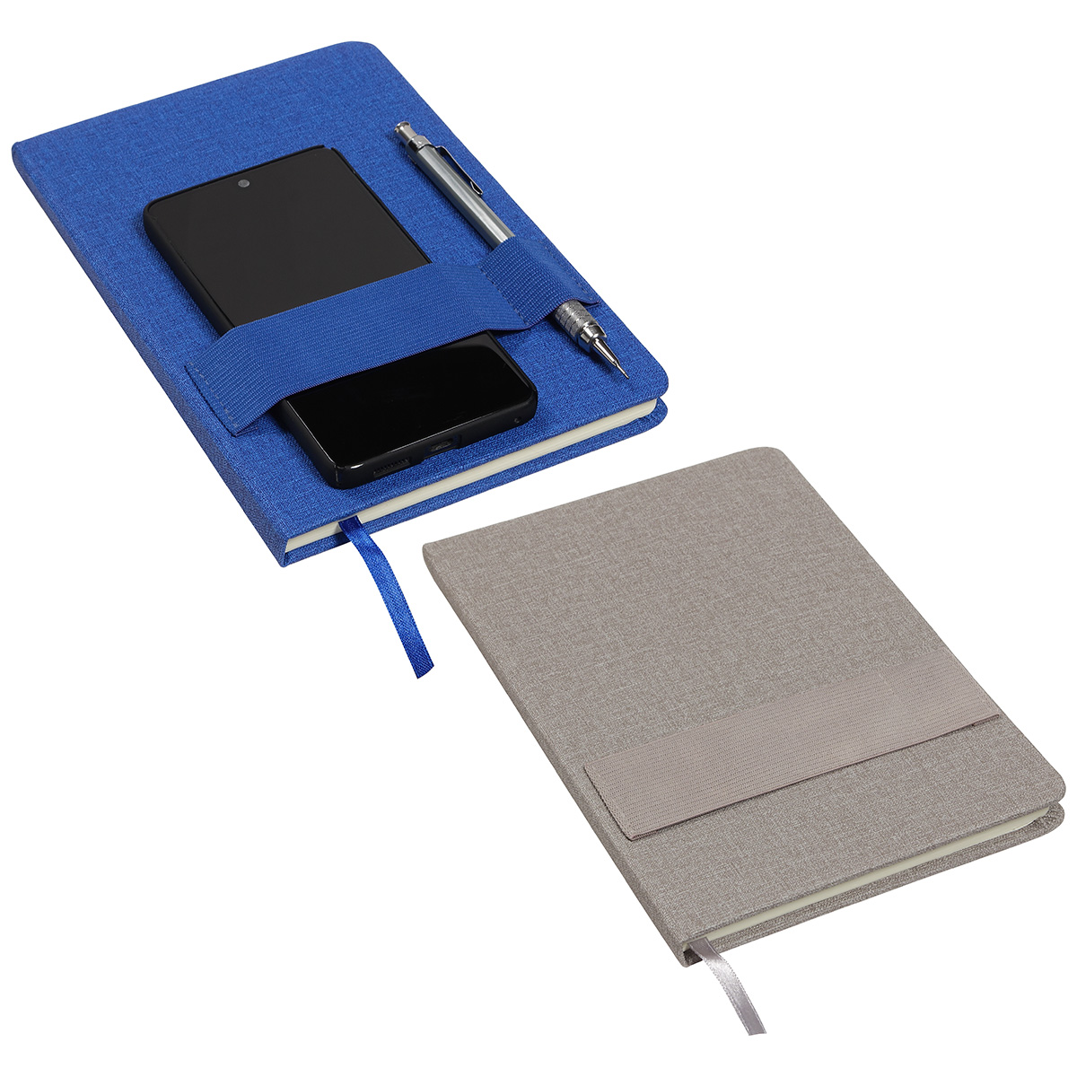 Picture of Council Textured Journal with Phone + Pen Holder