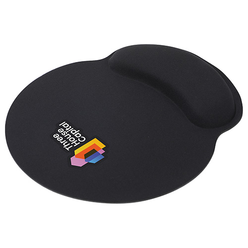 Picture of Crest Non-Slip Mouse Pad with Foam Wrist Rest