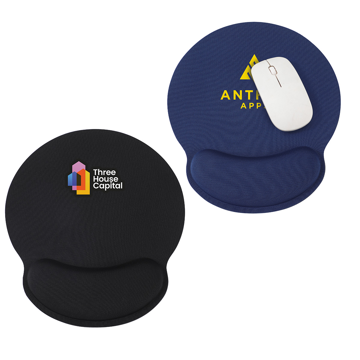 Picture of Crest Non-Slip Mouse Pad with Foam Wrist Rest