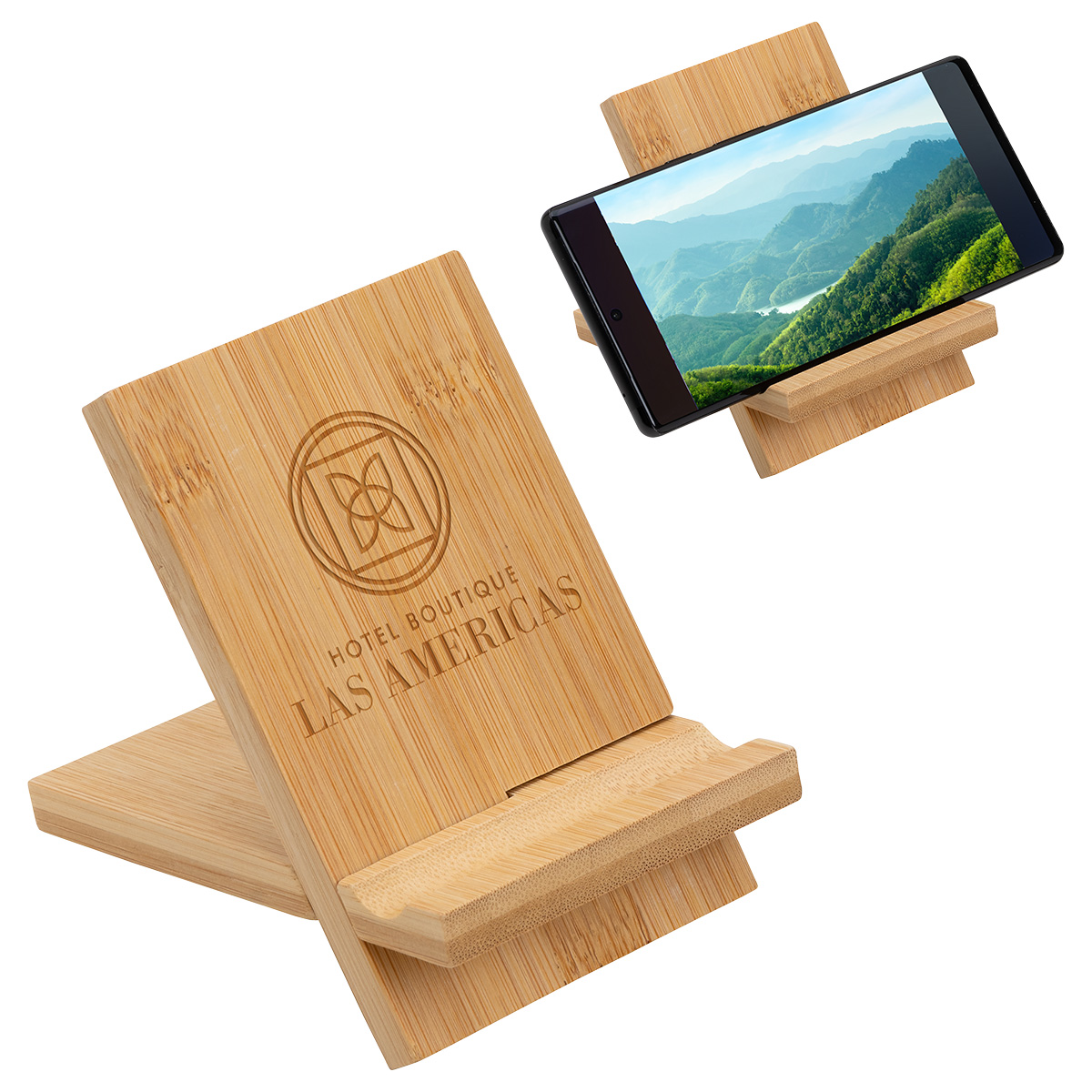 Picture of Bamboo Portable Phone Stand