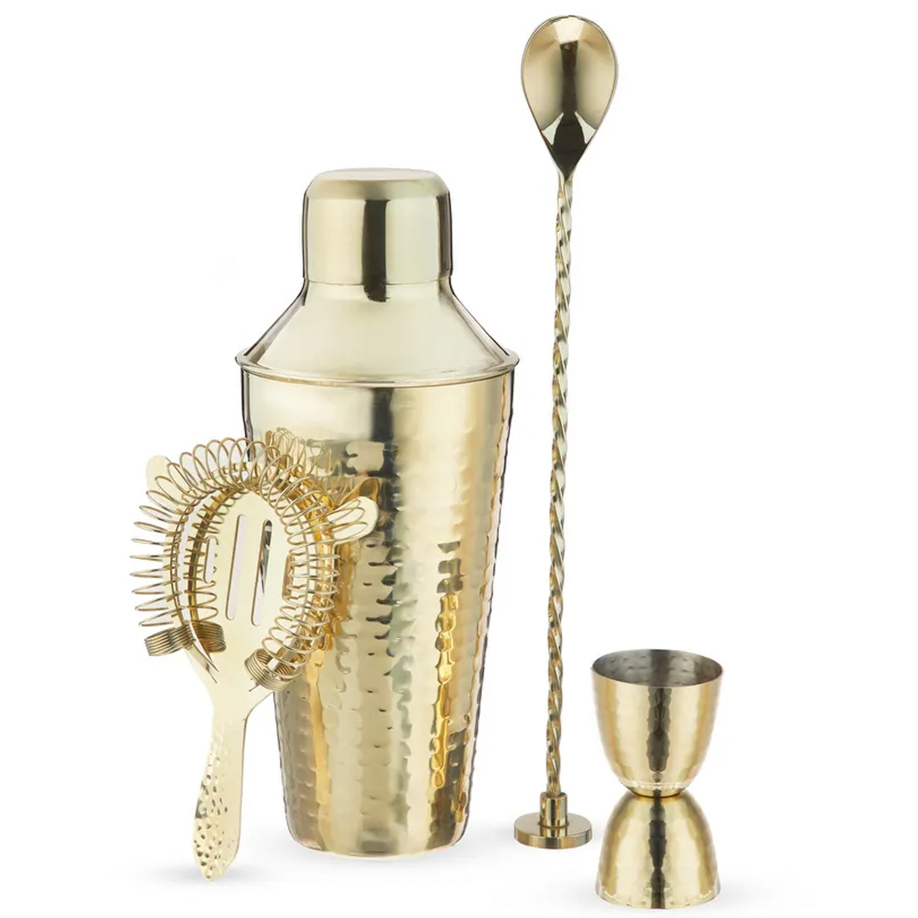 Picture of Twine Gold Hammered Barware Set