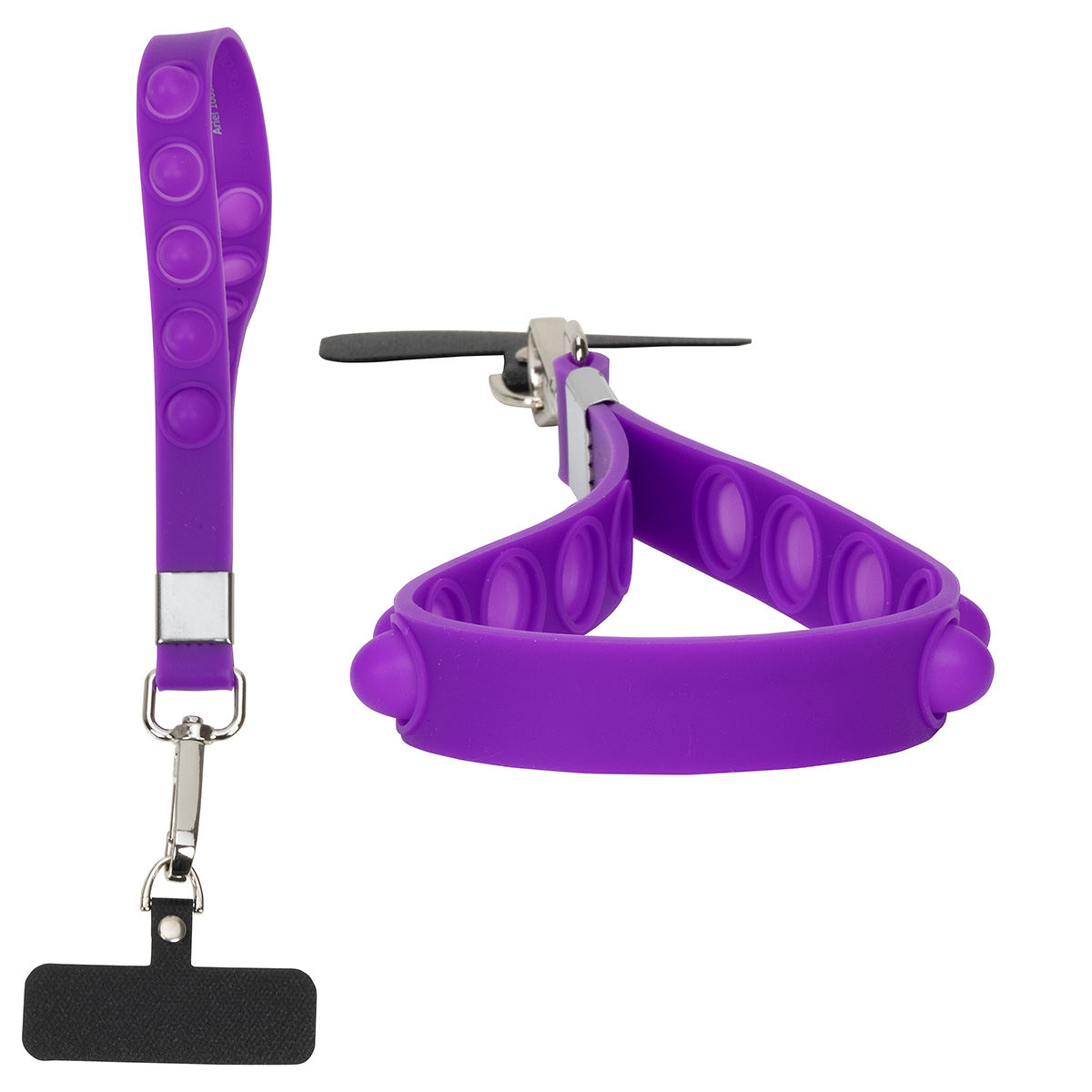 Picture of 2-in-1 Push Pop Stress Reliever Phone and Keychain Wristlet