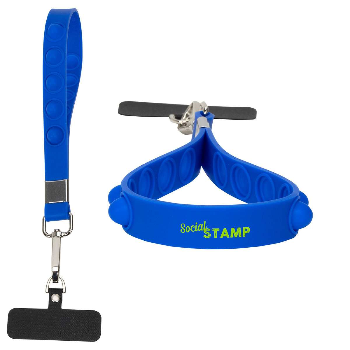 Picture of 2-in-1 Push Pop Stress Reliever Phone and Keychain Wristlet