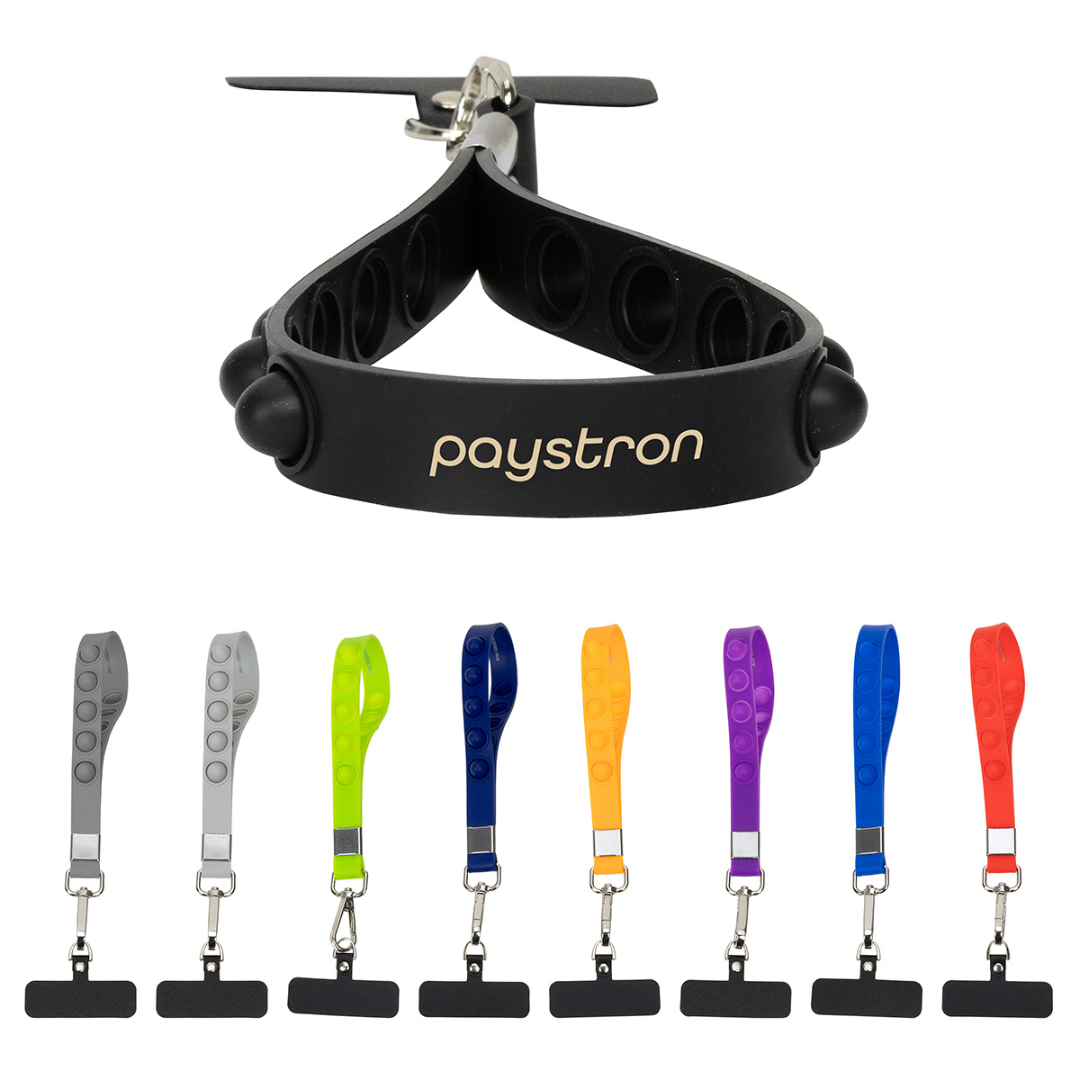 Picture of 2-in-1 Push Pop Stress Reliever Phone and Keychain Wristlet
