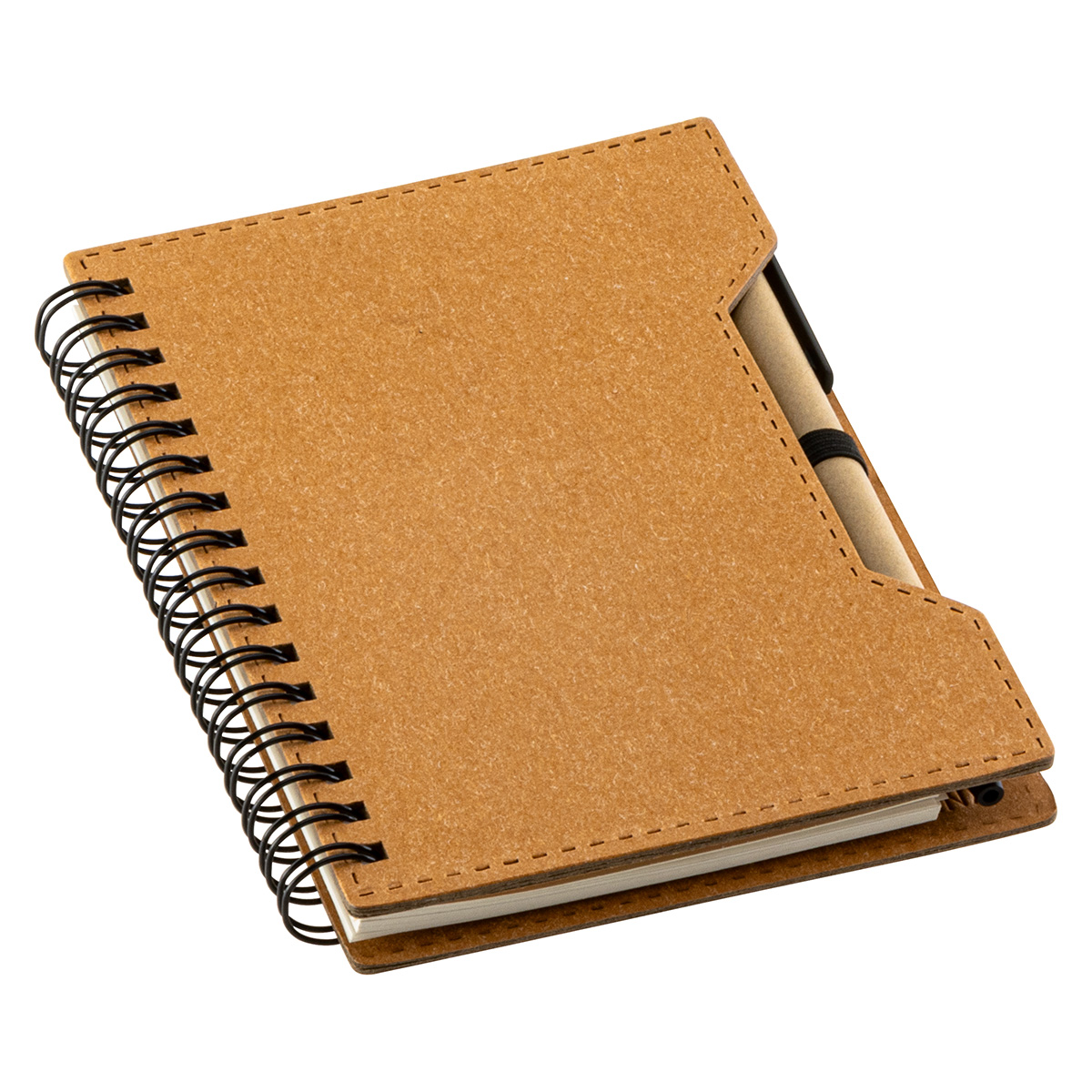 Picture of Agenda Recycled Spiral Notebook with Sticky Notes & Pen