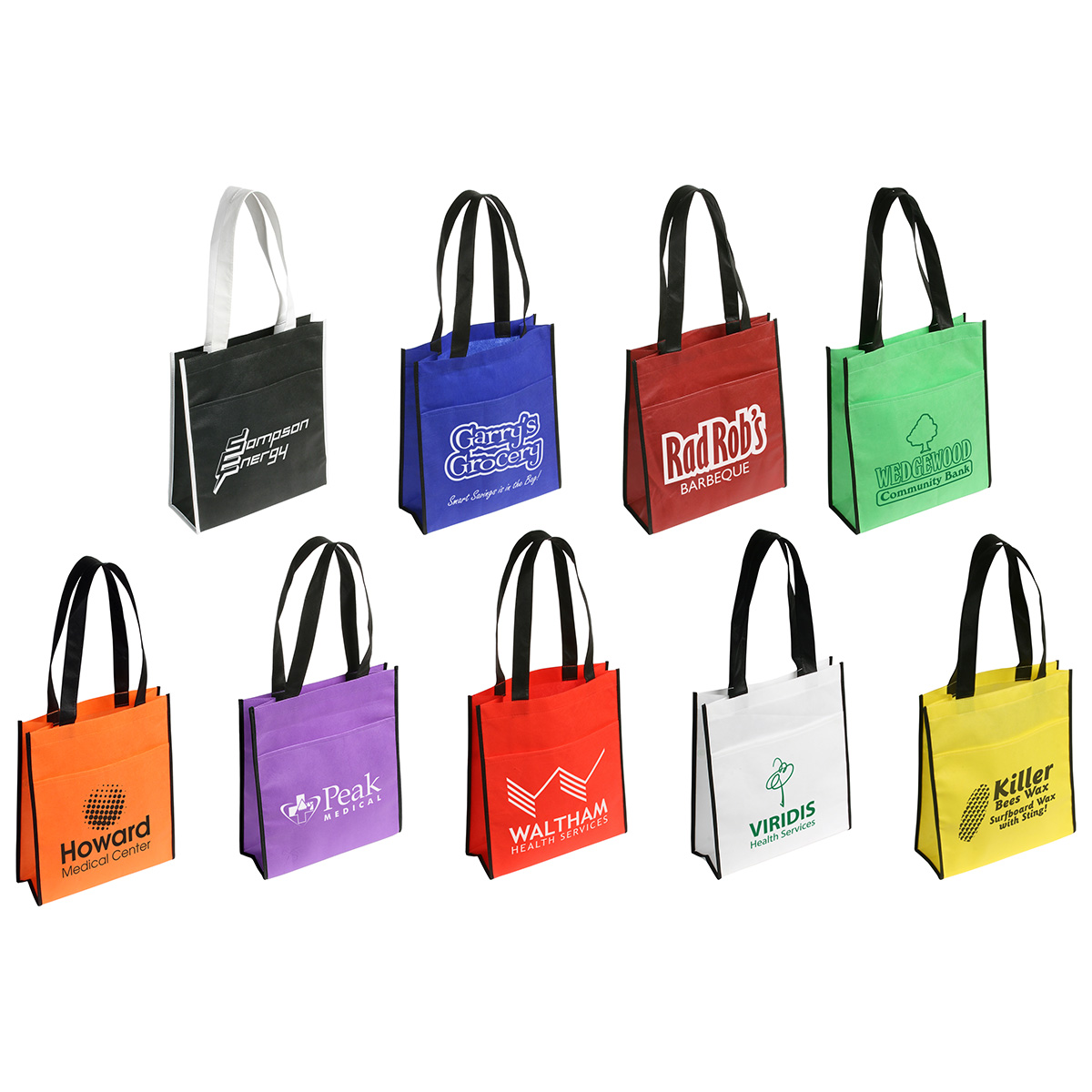 Picture of Peak Non-Woven Tote Bag with Pocket