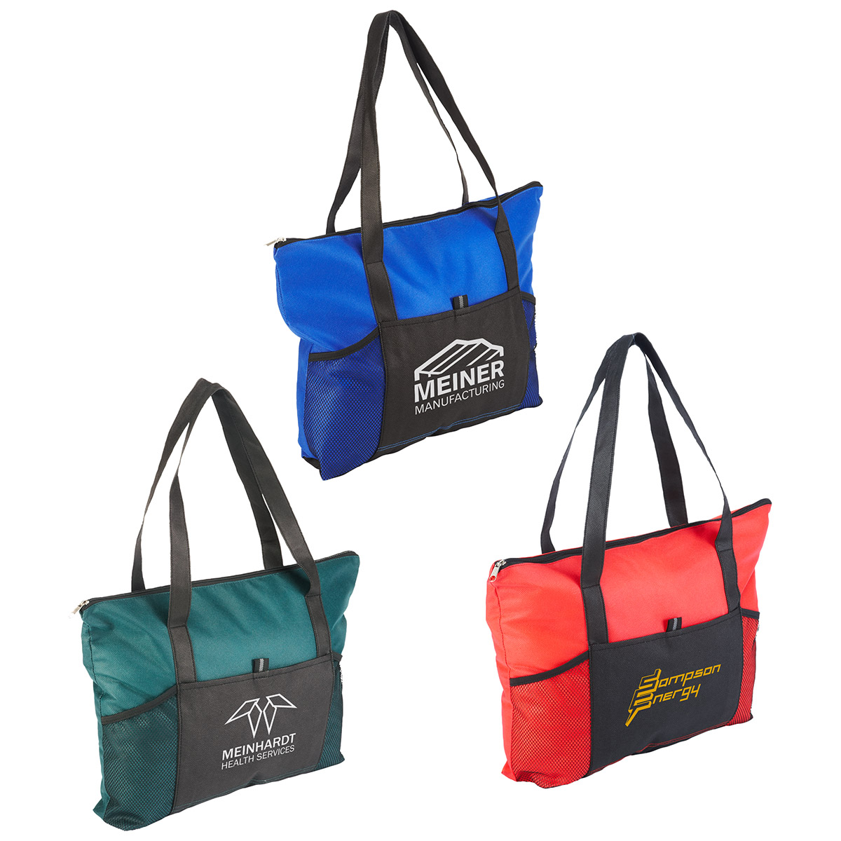Picture of Feather Flight Non-Woven Zipper Tote Bag