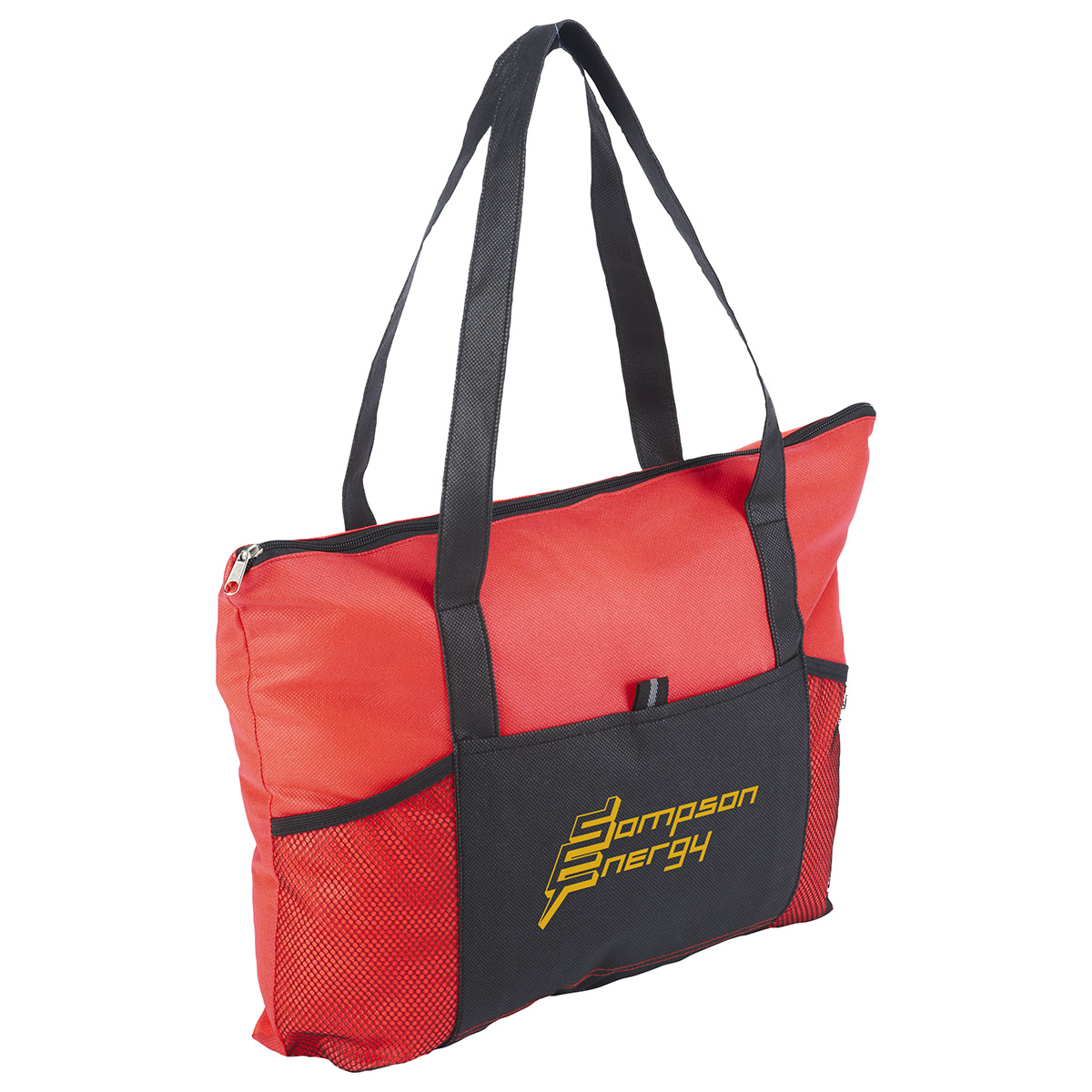 Picture of Feather Flight Non-Woven Zipper Tote Bag