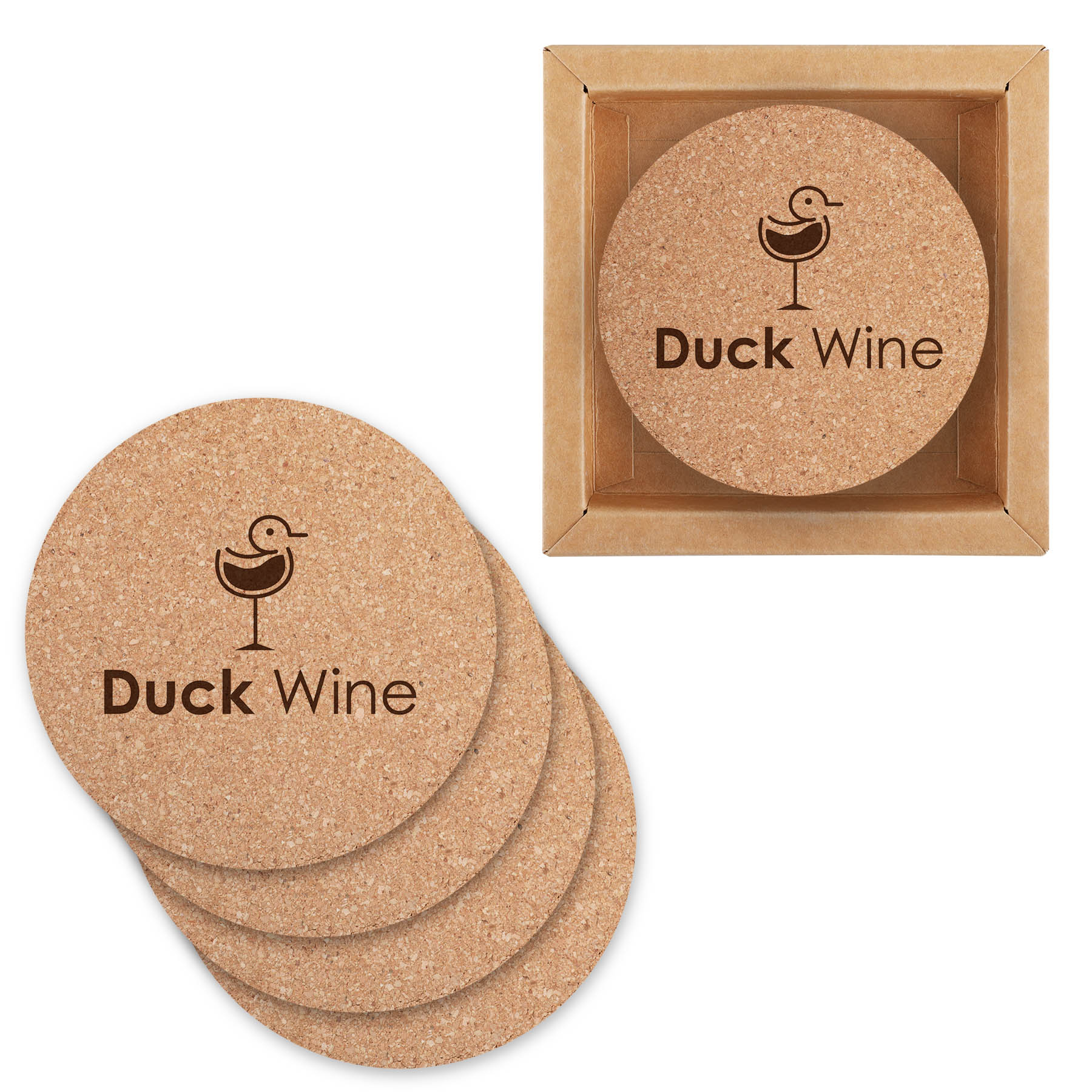 Picture of Cork 4 Pc. Coaster Set In Box