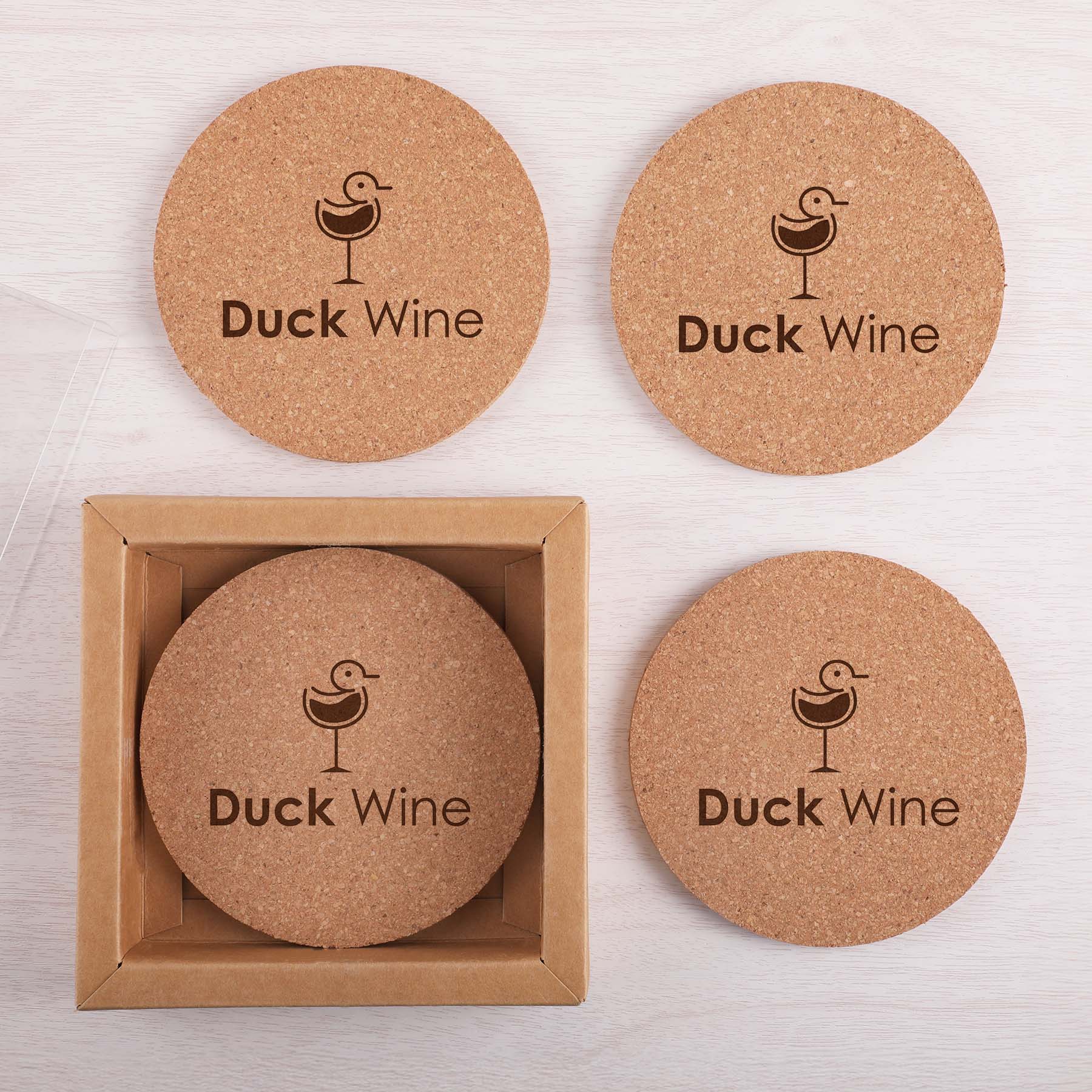 Picture of Cork 4 Pc. Coaster Set In Box