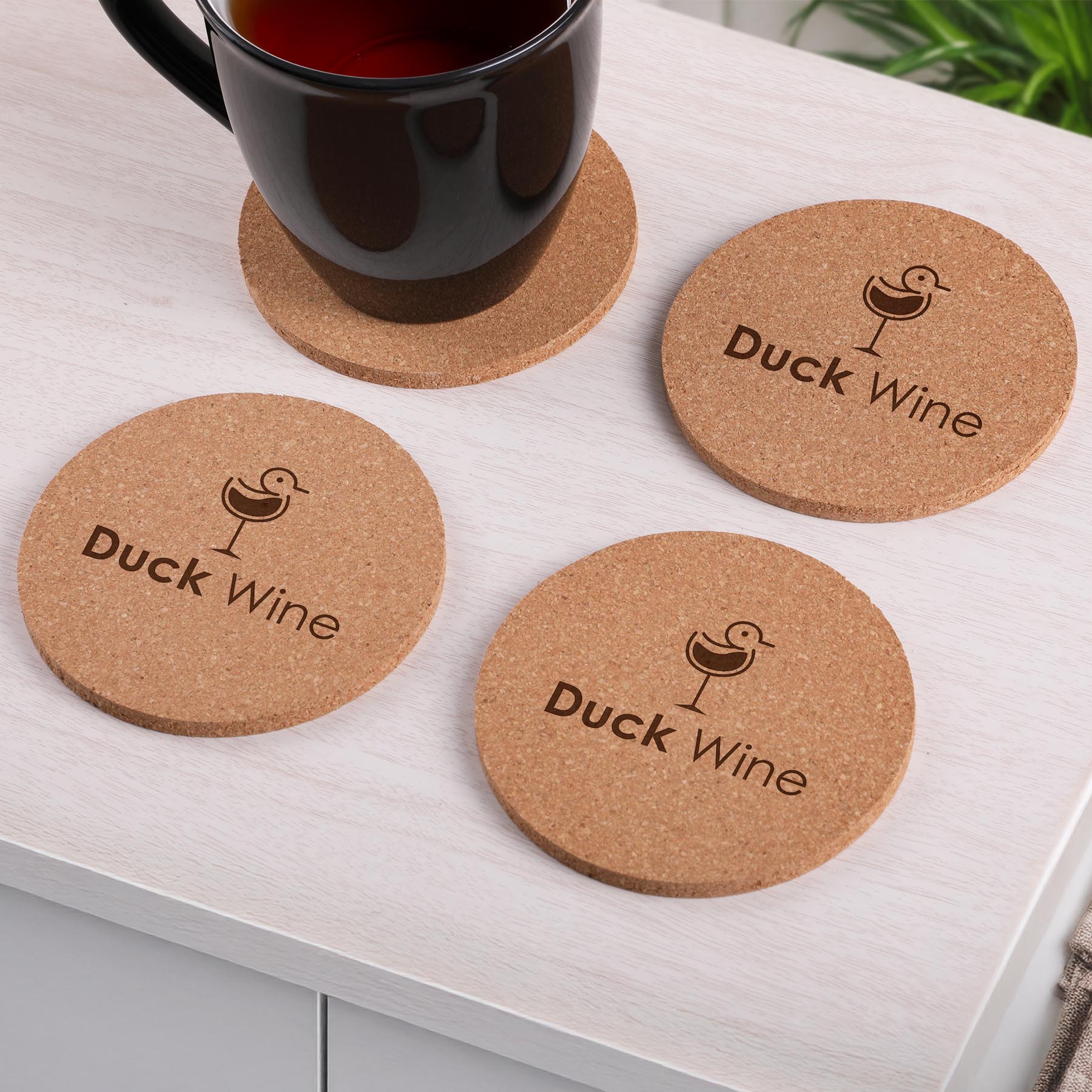 Picture of Cork 4 Pc. Coaster Set In Box