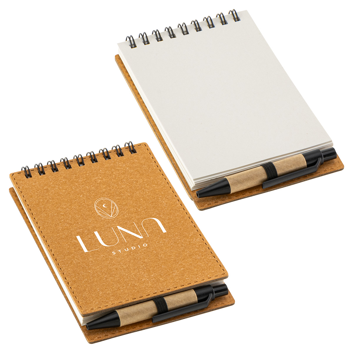 Picture of Flip Recycled Spiral Notebook with Pen