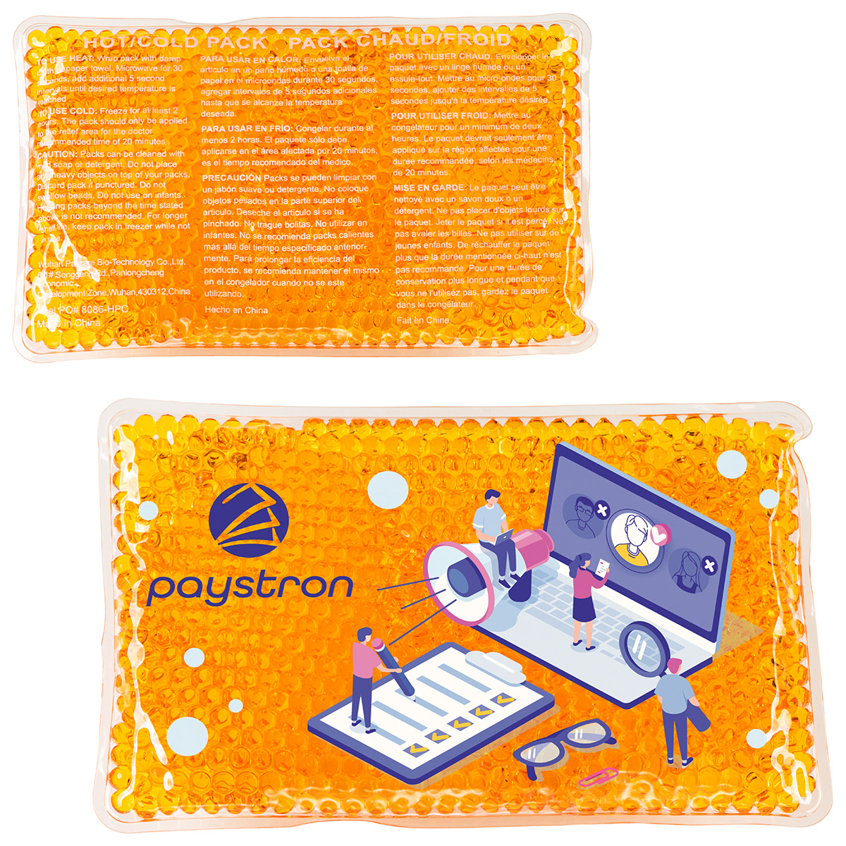 Picture of Full-Color Aqua Pearls™ Hot/Cold Pack