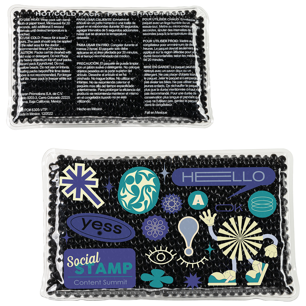 Picture of Full-Color Aqua Pearls™ Hot/Cold Pack