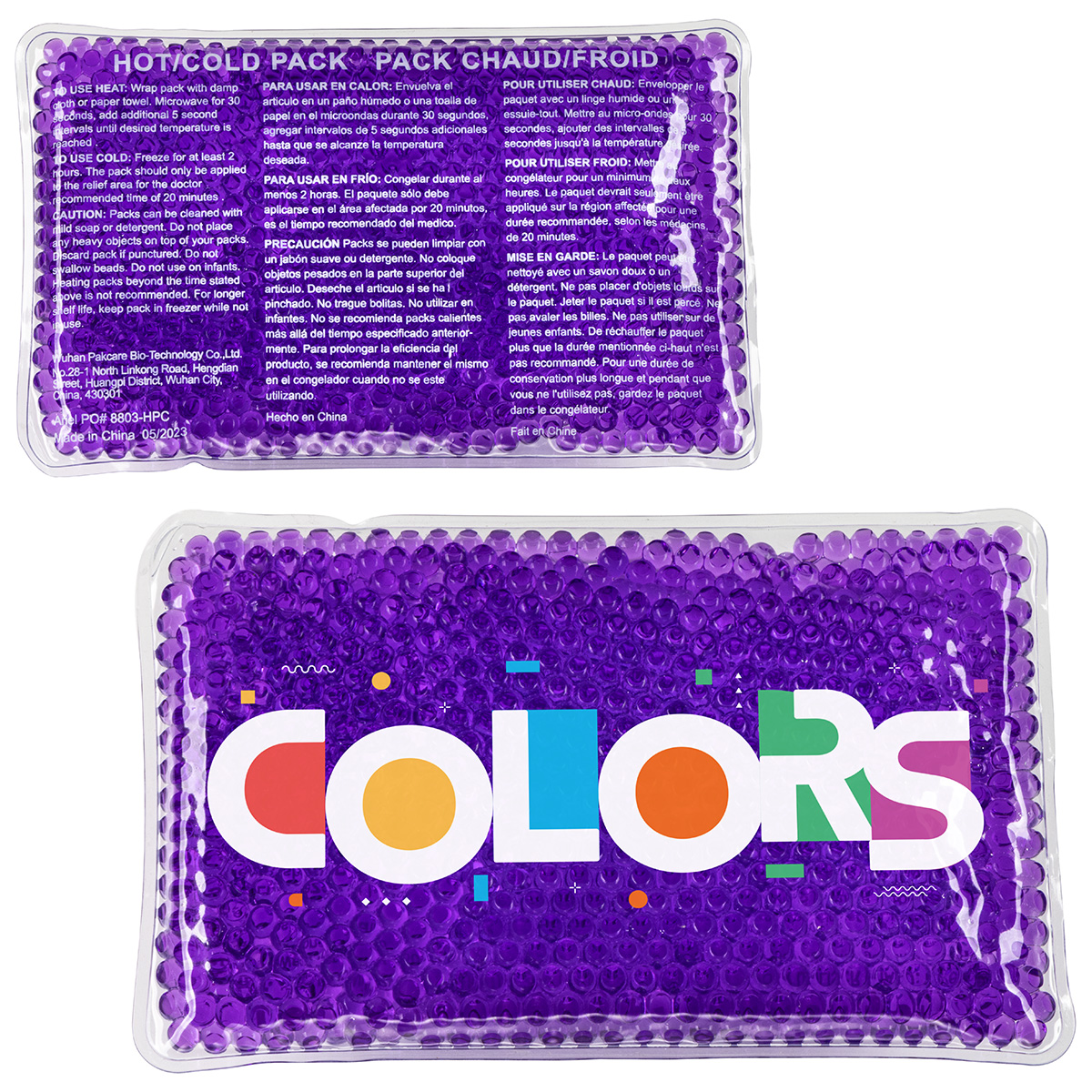 Picture of Full-Color Aqua Pearls™ Hot/Cold Pack