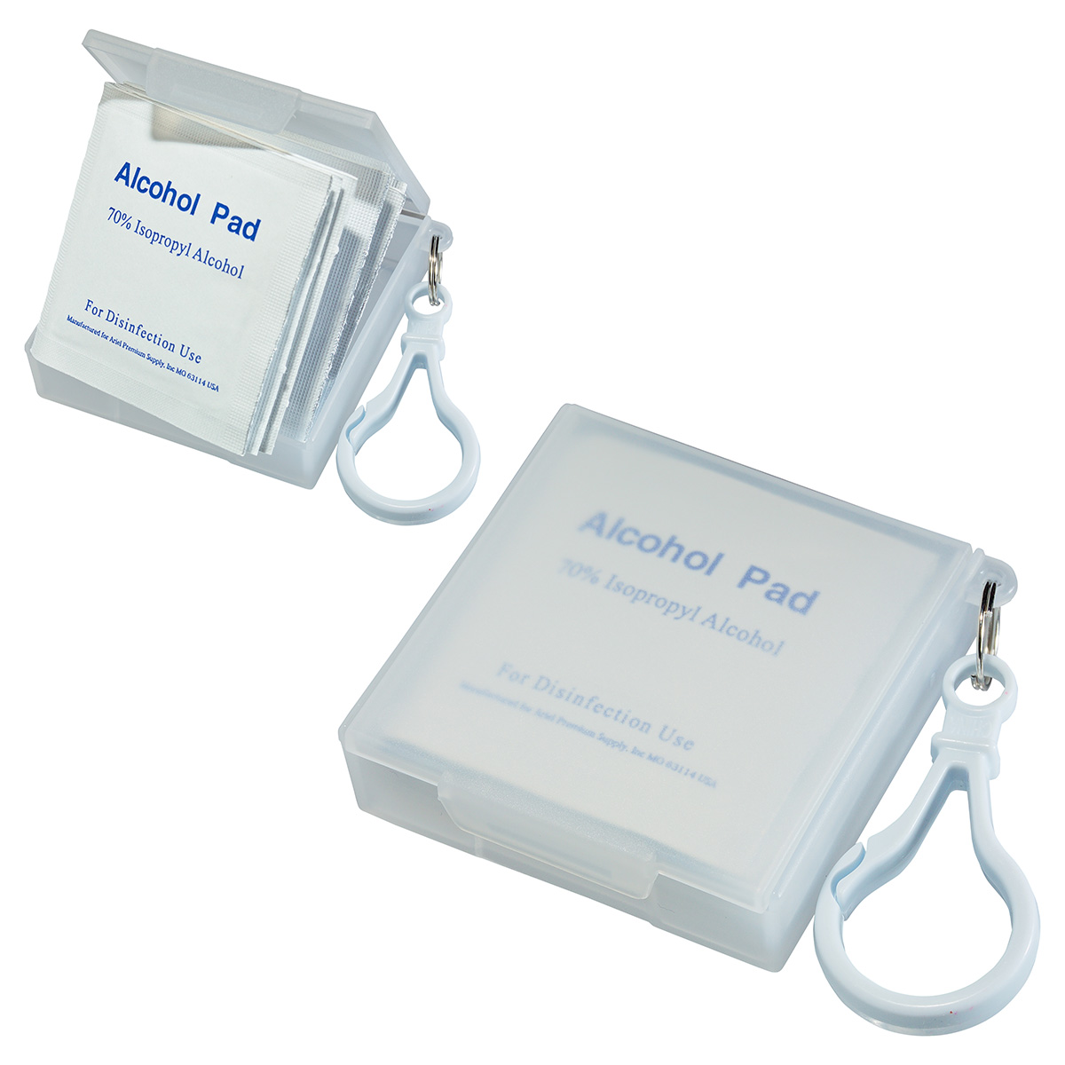 Picture of Handy Pack Sanitizing Wipes with Carabiner