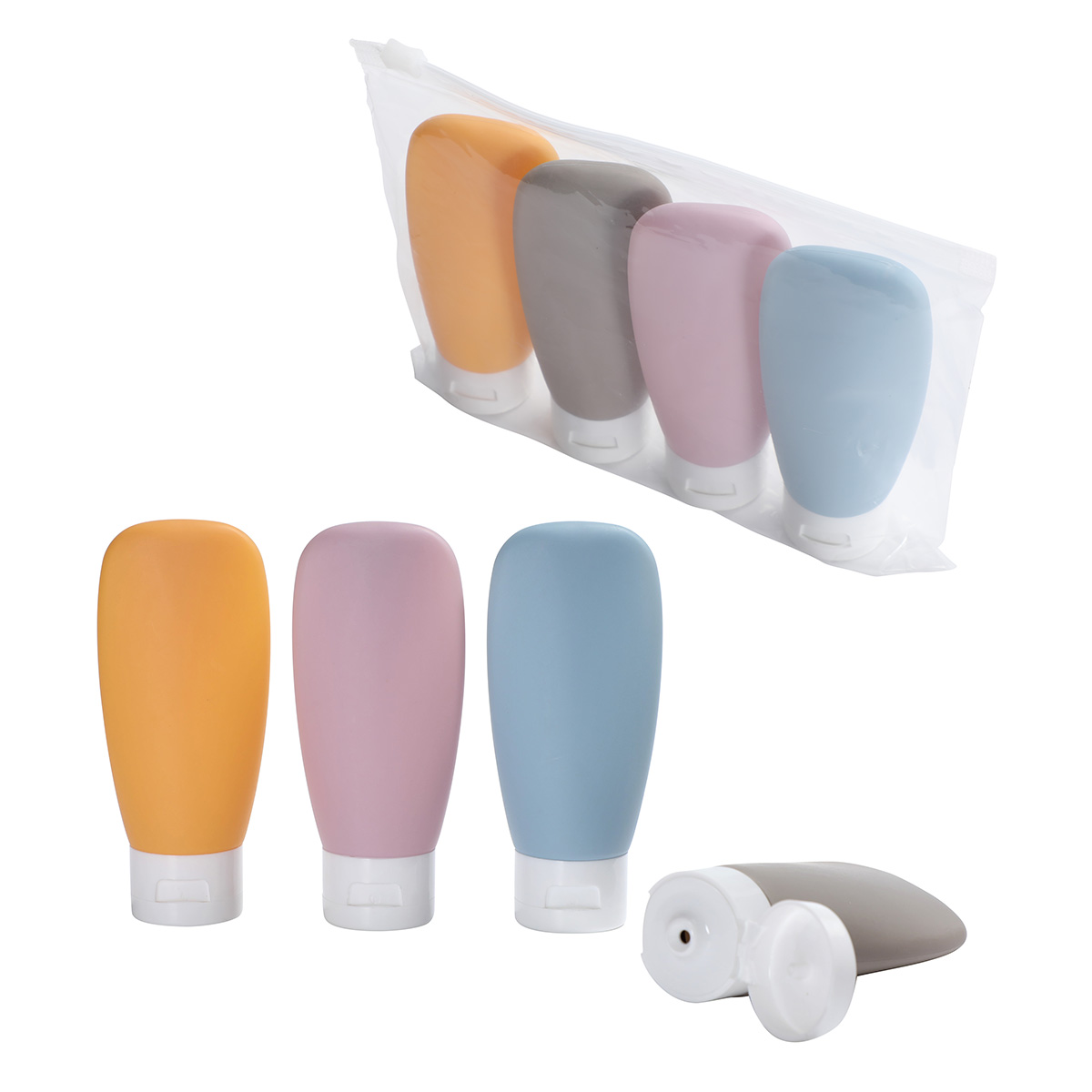 Picture of Continental 4-Bottle Travel Set in Zippered Pouch