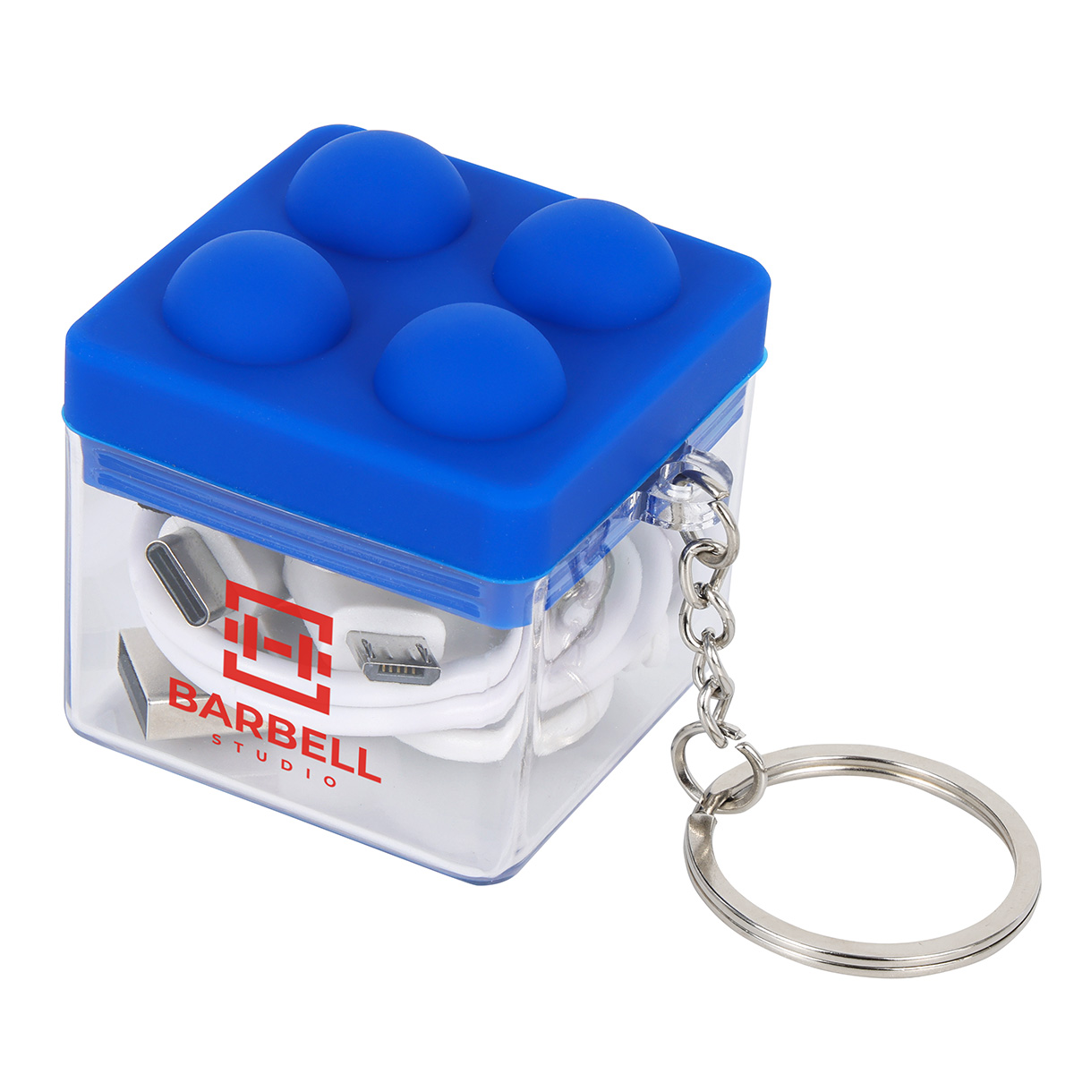 Picture of Push Pop Charging Cable with Keyring & Screen Cleaner