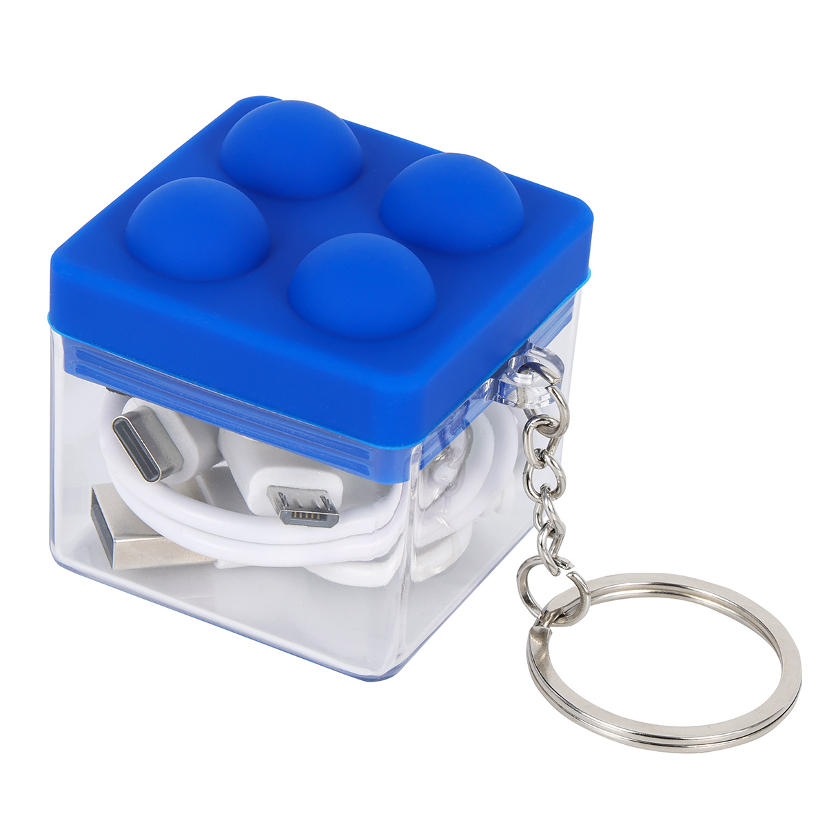 Picture of Push Pop Charging Cable with Keyring & Screen Cleaner