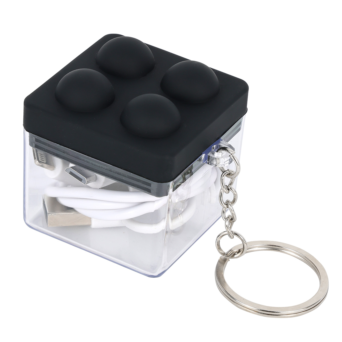 Picture of Push Pop Charging Cable with Keyring & Screen Cleaner