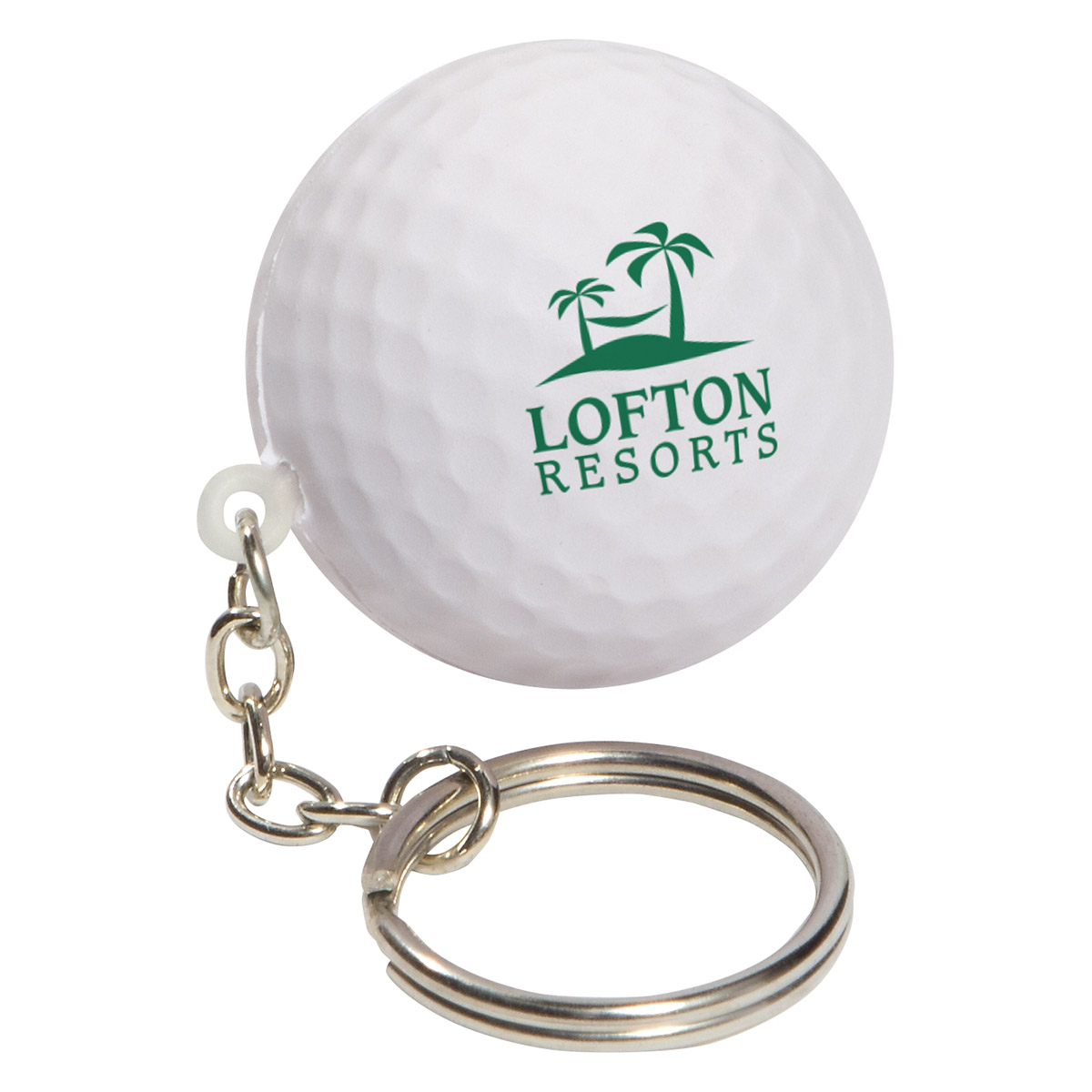 Picture of Golf Ball Stress Reliever Key Chain
