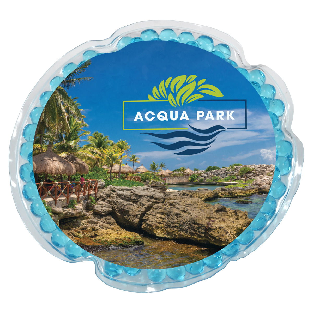 Picture of Full-Color Round Aqua Pearls™ Hot/Cold Pack