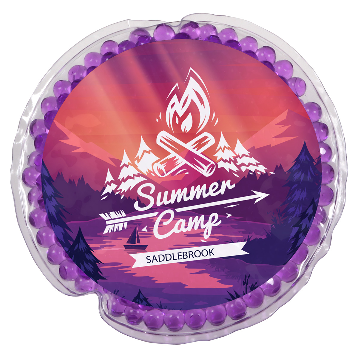 Picture of Full-Color Round Aqua Pearls™ Hot/Cold Pack