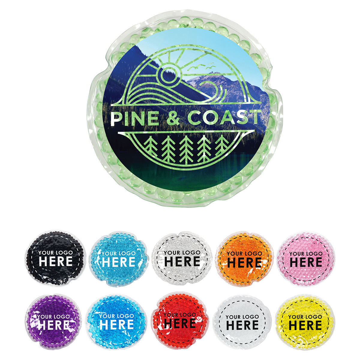 Picture of Full-Color Round Aqua Pearls™ Hot/Cold Pack