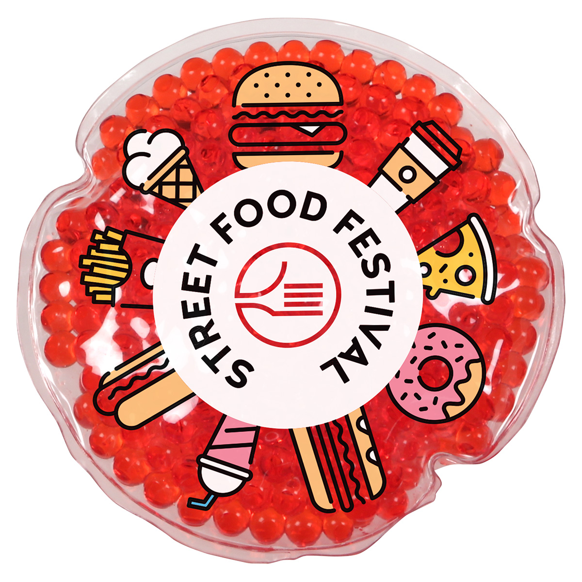 Picture of Full-Color Round Aqua Pearls™ Hot/Cold Pack