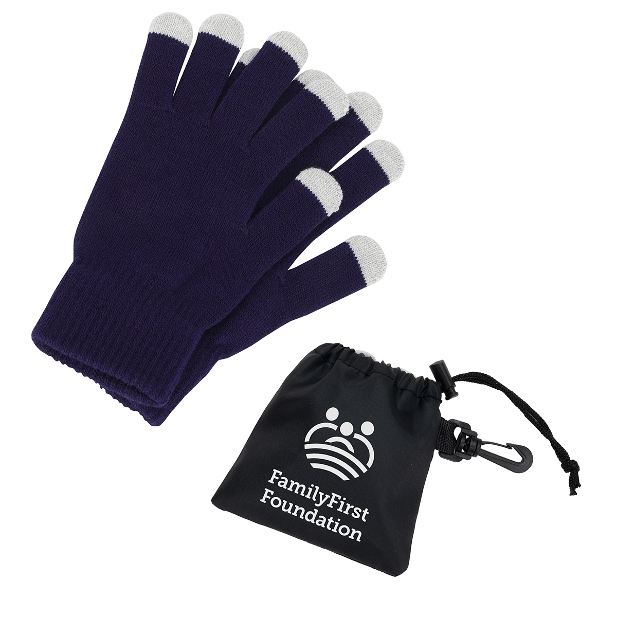 Picture of Easy Swipe Touch-Sensitive Glove With Drawstring Pouch