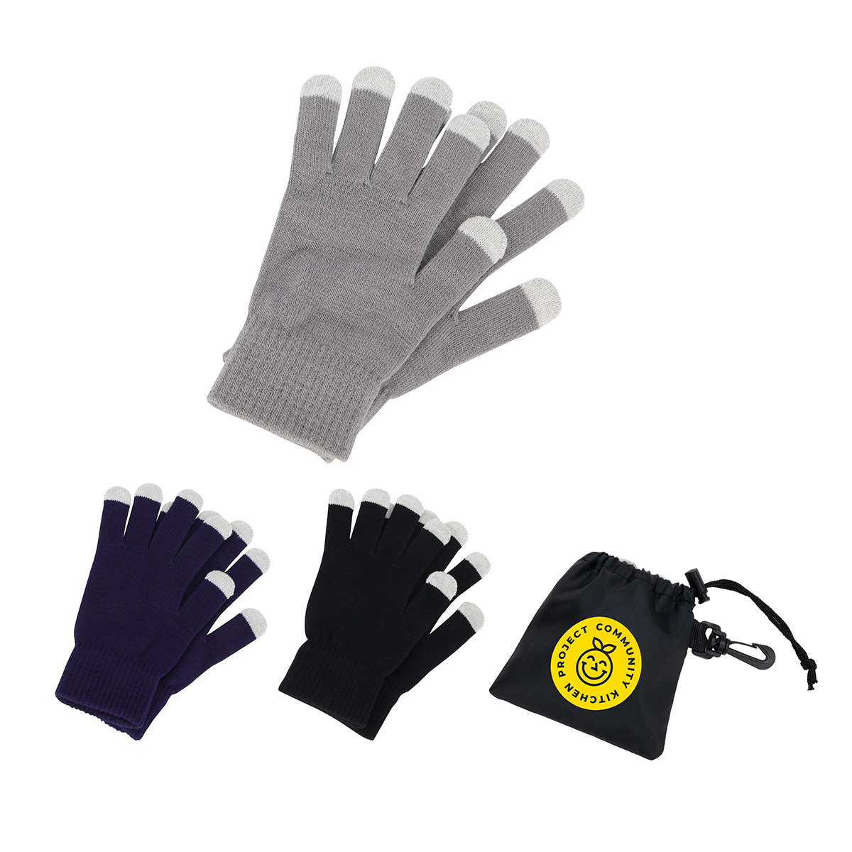 Picture of Easy Swipe Touch-Sensitive Glove With Drawstring Pouch