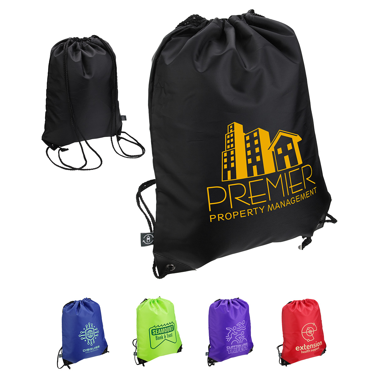 Picture of Grab 'N Go RPET Budget Drawstring Bag