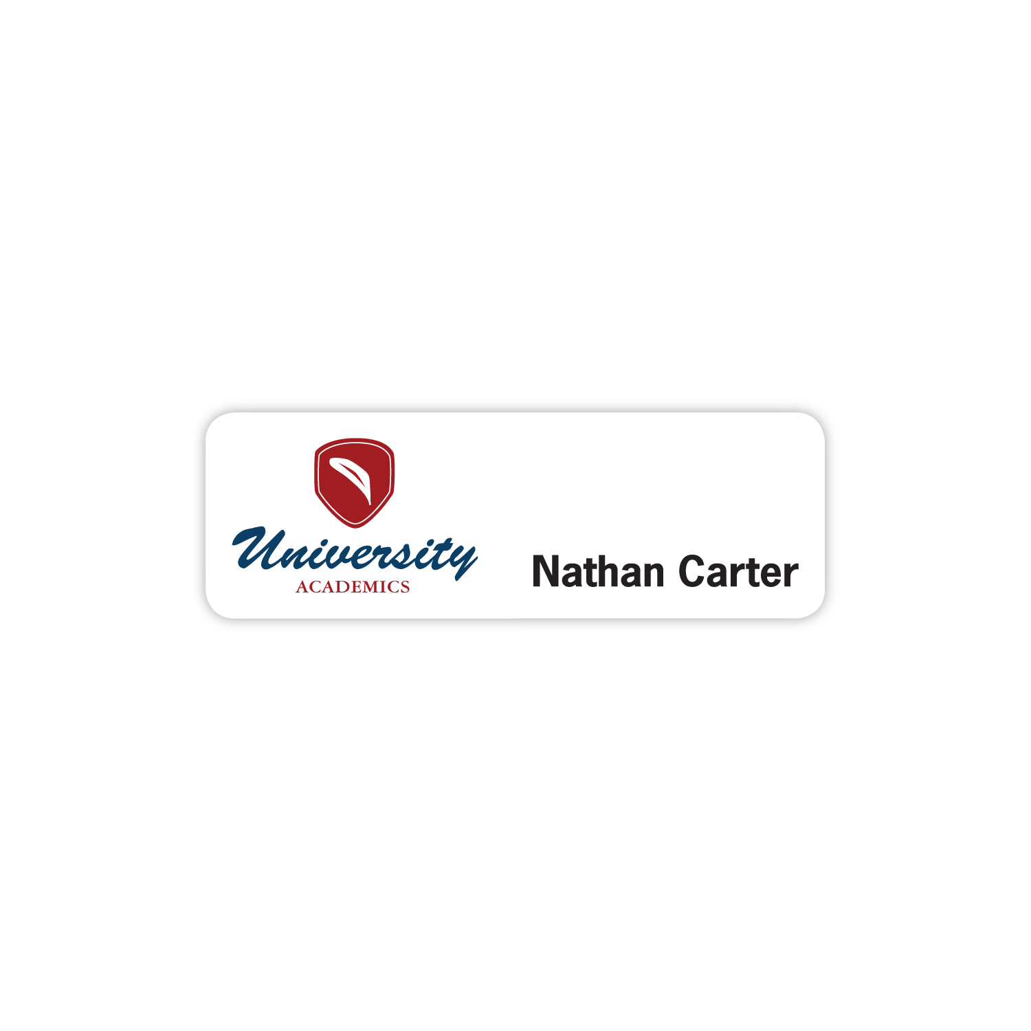 Picture of Chicago Plastic Standard Name Badge (Standard Size 1" x 3")