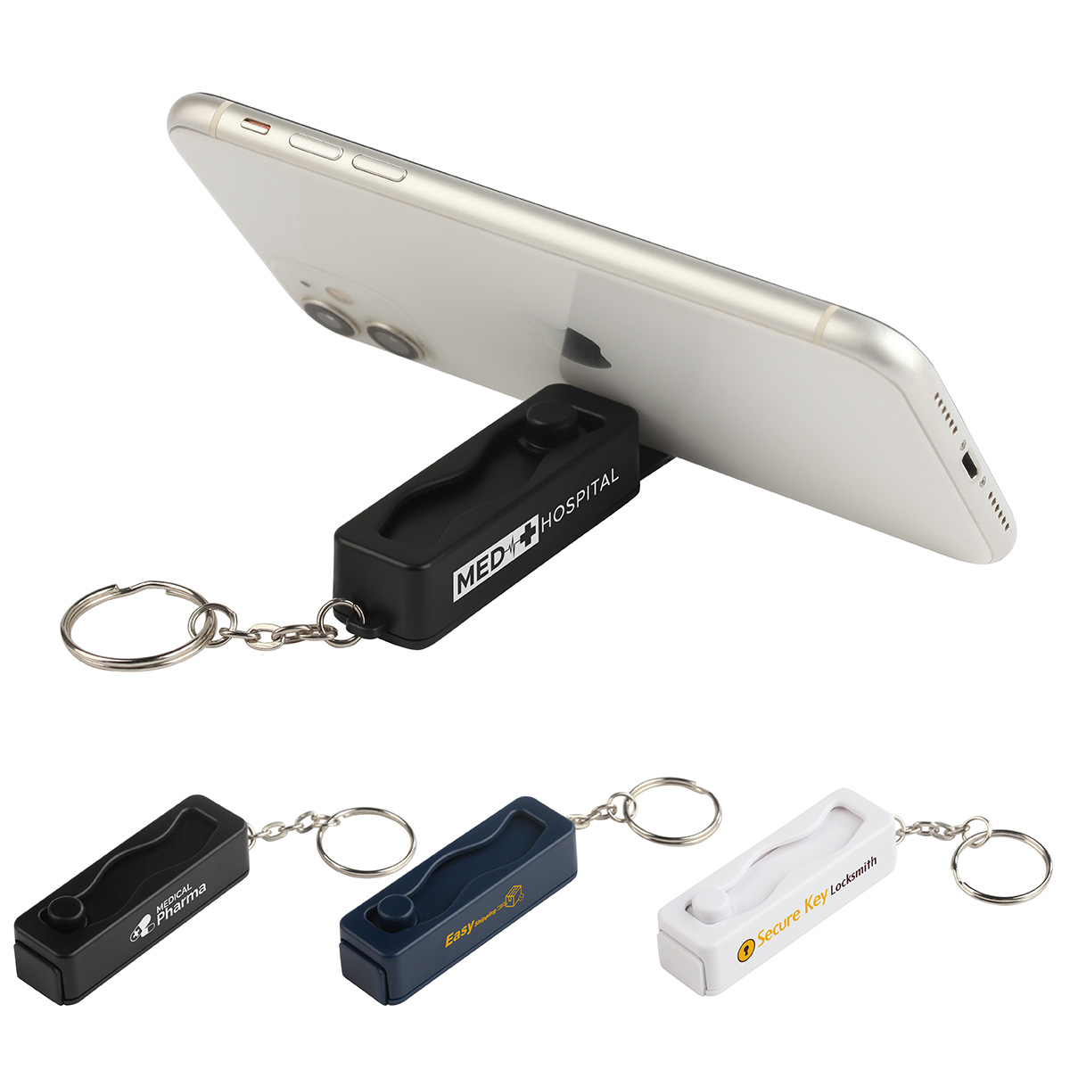 Picture of Contour Phone Stand Key Chain with Finger Fidget