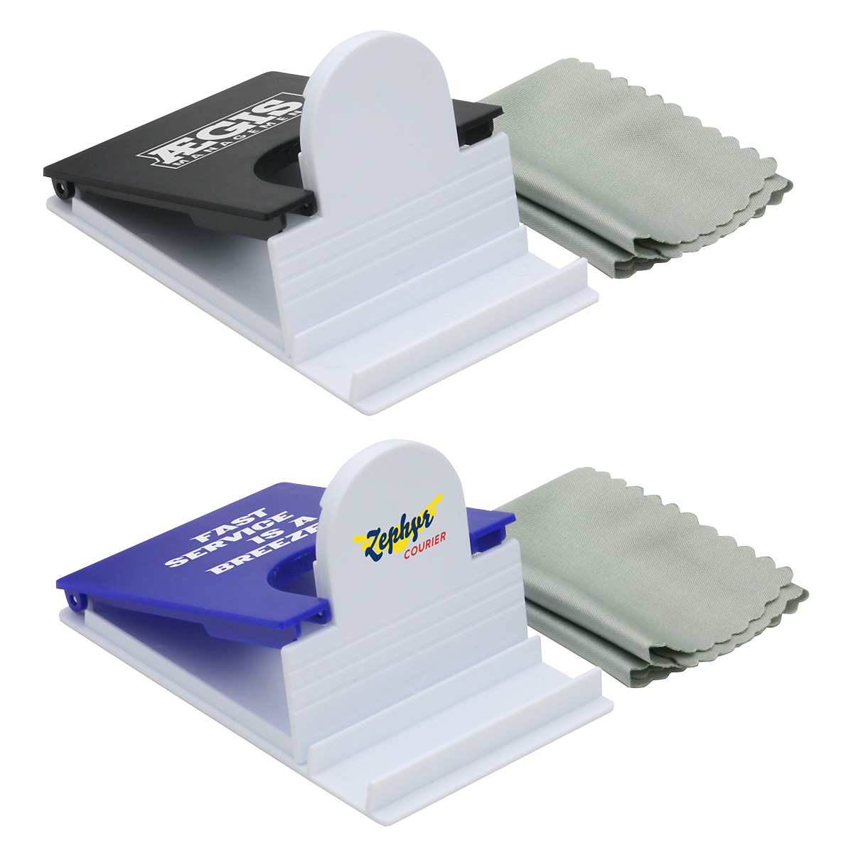 Picture of 5" x 5" Microfiber Cloth with Phone Holder